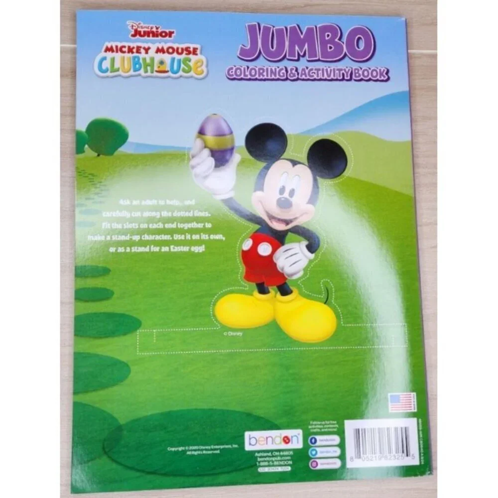 Disney Junior Mickey Easter Jumbo Coloring & Activity Book (2022) NEW